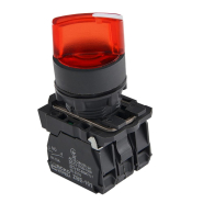 Кнопка поворотная 2-х позиционная с подсветкой, красная, TB5-AK124M5, ACKO-УКРЕМ, A0140010166