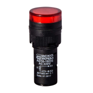 Сигнальна арматура АСКО-УКРЕМ AD16DS 220В AC, червона, A0140030050