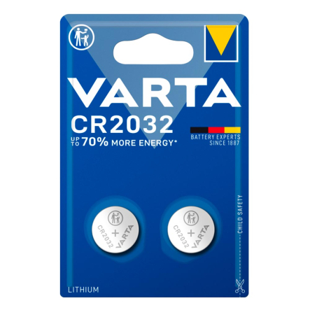 Батарейка VARTA CR 2032 BLI 2 LITHIUM (Цена за 1 шт) - 1