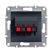 Аудиорозетка Schneider Electric ASFORA, антрацит, EPH5700171