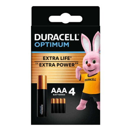 Батарейка Duracell OPTIMUM АAА CEE GEN3 (4шт.упак.) Ціна за блістер, за 4шт!!! поштучно не продаємо!! 5015596 - 1