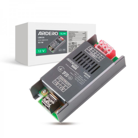Блок питания Ardero "SLIM" LB008, 50Вт, 12В, IP20, 8459