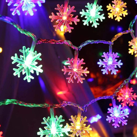 Гирлянда SIRIUS PL 2907MC-SN20A снежинка, 580х5800мм, мультицвет