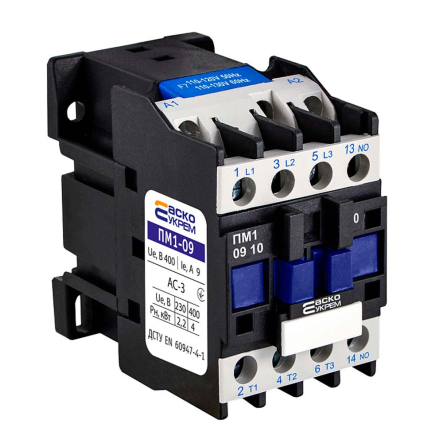 Магнитный пускатель АСКО-УКРЕМ ПМ 1-09-10 F7 110B (LC1-D0910), A0040010058 - 1