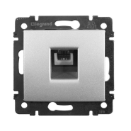 Розетка 1хRJ11-4 контакти LEGRAND Valena, 770138, алюміній