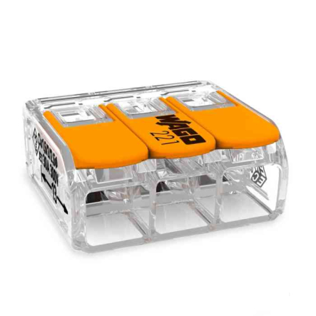 КлеманикWAGO COMPACT, 221-613, 3*, 0.5-6 кв.мм., 41А - 1