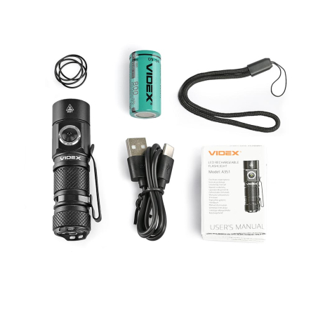 Фонарь портативный VIDEX VLF-A351, 300Lm, 5000K