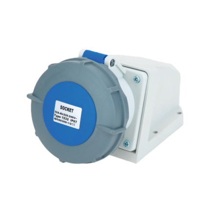 Розетка стационарная TNSy 1232, 32А, 2Р+РЕ, 220В, IP67, 5502049 - 1