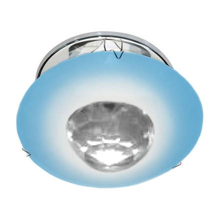 Светильник точечный Feron DL4161, MR16, GU5.3 овал, голубой/хром - 1