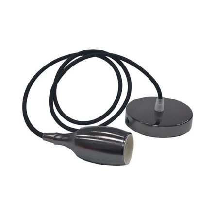 Подвес металл HOROZ Electric WEBER, Е27, черный перламутр, 021-008-00012 - 1
