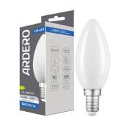 Лампа LED  Ardero LB-201, 5,4W, 4000K, E14, 230V, C35, матовая, filament