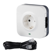 Розетка Legrand 694670, з/з з УЗІП з двома роз'ємами RJ45 (вхід/вихід)