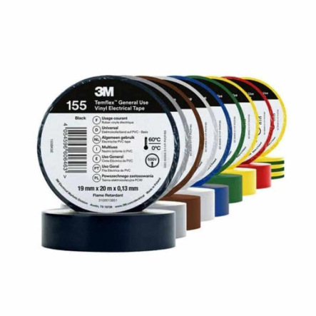 Изолента 3M Temflex 155 19mm x 20m, голубая - 1