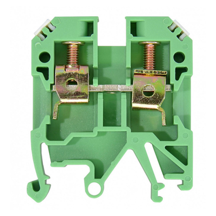 Клеммник винтовой JXB-6х35 зелёный, АСКО-УКРЕМ, A0130010014
