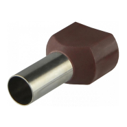 Наконечник АСКО-УКРЕМ A0060120012, ТЕ10,0-14 (кв.мм-мм) для 2х проводов, коричневые
