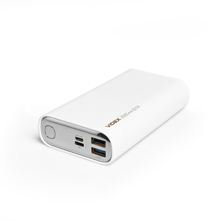 Повербанк (УМБ) 20000mAh VIDEX VPB-320 22.5W QC+PD White