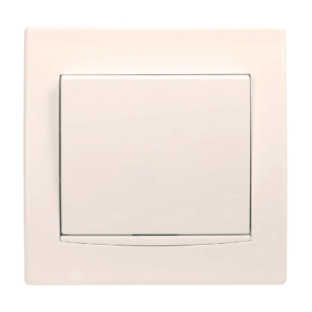 Выключатель одноклавишный Schneider Electric Anya, кремовый, AYA0100323 - 1
