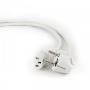 Кабель силовой Cablexpert PC-186W-VD, CEE7/7-C13, длина 1.8 м, 3*0.75 мм. VDE, белый