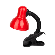 Настільна лампа Lemanso LMN095, 60W, E27, прищіпка, червона