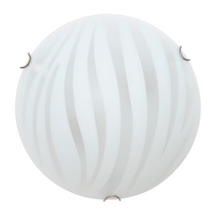 Світильник настінно-стельовий ДеКоРа, Зебра, E27, 2х60W, ⌀300 мм, білий, 44200 - 1