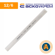 Трубка термоусаживаемая (ТУТ), АСКО-УКРЕМ, d - 12,0/6,0 мм., белая PRO, А0150040524