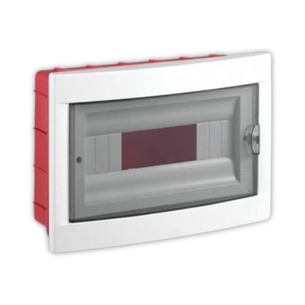 Корпус пластиковий UEC ЩРВ-П-12, 12 модулів., 1 ряд, внутрішньої установки, IP40, MDK23-V-12-40-UEC - 1