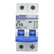 Автоматичний вимикач АСКО-УКРЕМ ВА-2017, С 10А, 2р, AC 230/400 В, A0010170011