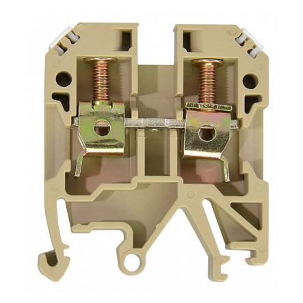 Клеммник винтовой JXB-6х35 жёлтый, АСКО-УКРЕМ, A0130010015