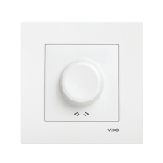 Світлорегулятор поворотний VIKO KARRE, 1000 Вт, 90960069, білий