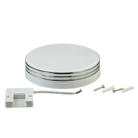 Светодиодный светильник AVT, 24W, 5000К, IP65, накладной круглый, Silver, Pure White, 1020694