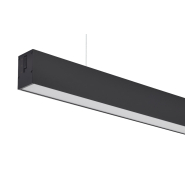 Підвісний світильник HOROZ INNOVA ЗССТ 40W, 3000-6500K, 4200Lm, 170-265V, 50х1200мм, чорна, 019-034-1040-020