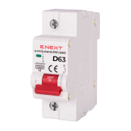 Автоматический выключатель E.NEXT e.mcb.stand.100.1.D63, 1р, 63А, D, 10кА, s026011