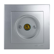 Розетка Nilson Touran телевизионная концевая серебро, 24131029