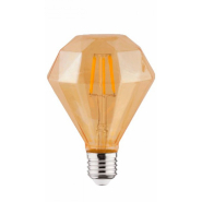 Лампа світлодіодна Horoz Electric Filament RUSTIC DIAMOND-4, 4 Вт, 2200K, E27, 220 В, 001-034-0004-010