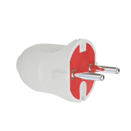 Вилка NEOMAX NX1002, біла, без заземлення - 1