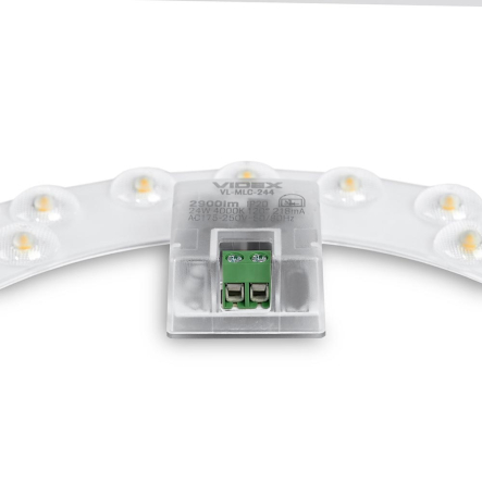 Модуль светодиодный VIDEX VL-MLC-244, 24W, 2900 Lm, 4000К, 120°, 215x23mm, IP20