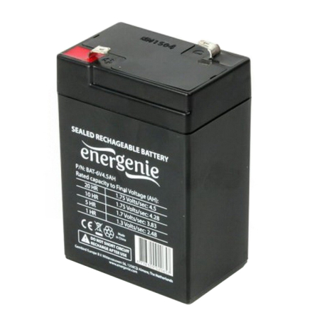 Аккумуляторная батарея EnerGenie BAT-6V4.5AH 6B 4.5Ач - 1