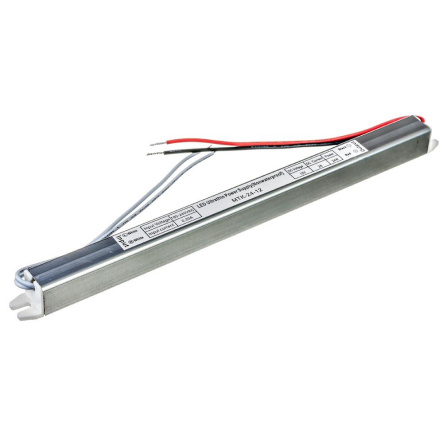 Блок живлення для світлодіодної стрічки AVT SLIM Standart 12V, IP20, №1-2А - 24W, 1013397 - 1