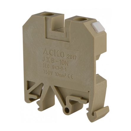 Клеммник винтовой АСКО-УКРЕМ JXB-10х35, жёлтый, A0130010017