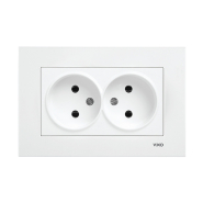 Розетка подвійна VIKO KARRE, 90960055, білий