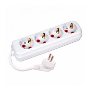 Подовжувач Horoz Electric 4-Gang Socket 4 гнізда 16А 3м, c заземленням, 200-403-401