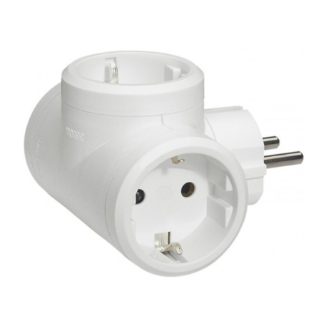 Трійник Legrand 050662, 3x2к+З, білий - 1