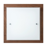 Светильник настенно потолочный декоративный Vesta, Е-27, 4х20W, 420х420 мм, орех, 29702