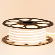 Светодиодный неон белый теплый 12V smd2835 120LED/м 6W/м IP65 8х16мм PVC AVT-NEON