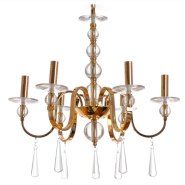 Люстра ARTTOK 3411/6P FGD+CL+WT