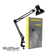 Настольная лампа LEDium OFFICE E27 50Hz AC100-240V 400х400х160мм черная