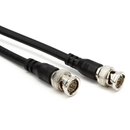 Шнур Tcom&nbsp;3&#8209;0401, 2&nbsp;*&nbsp;BNC&nbsp;M (male), 0,5&nbsp;м, чорний, патч-корд, з'єднувальний - 1