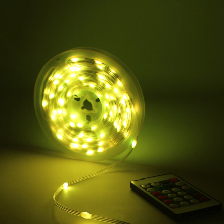 Гирлянда LED лента умная RGB 10м от USB+ пульт, Роса, IP67