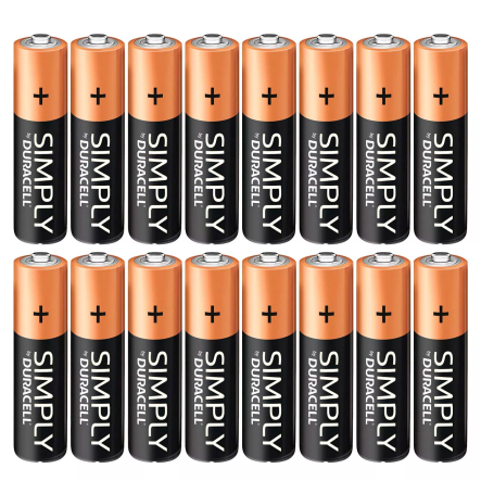 Батарейка Duracell Simply ААА LR3 1.5V алкал. (16шт.упак.) Цена за блистер 16 шт.!! - 1
