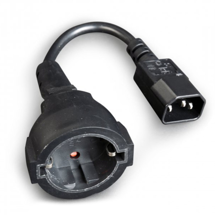 Кабель-переходник CABLEXPERT PC-SFC14M-01 (C14 Male - Schuko Female)